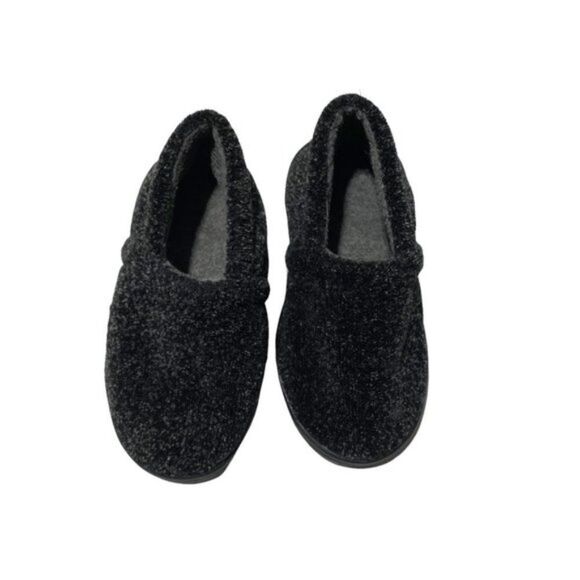 Black Fleece Grandpa Slippers - Picture 2 of 4